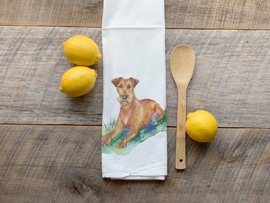 Irish Terrier Dog Flour Sack Towel