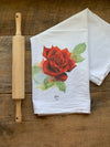 Rose Flower Flour Sack Towel
