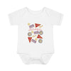 Baby Philadelphia Multi Baseball Fan Baby Rabbit Skins Onesie