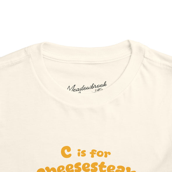 Toddler C if for Cheesesteak Short Sleeve Tee