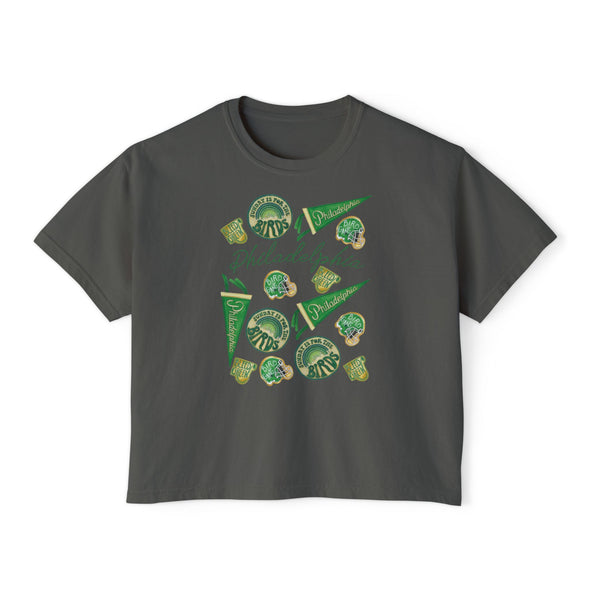 Philly Football Fan Multi Women's Boxy Tee