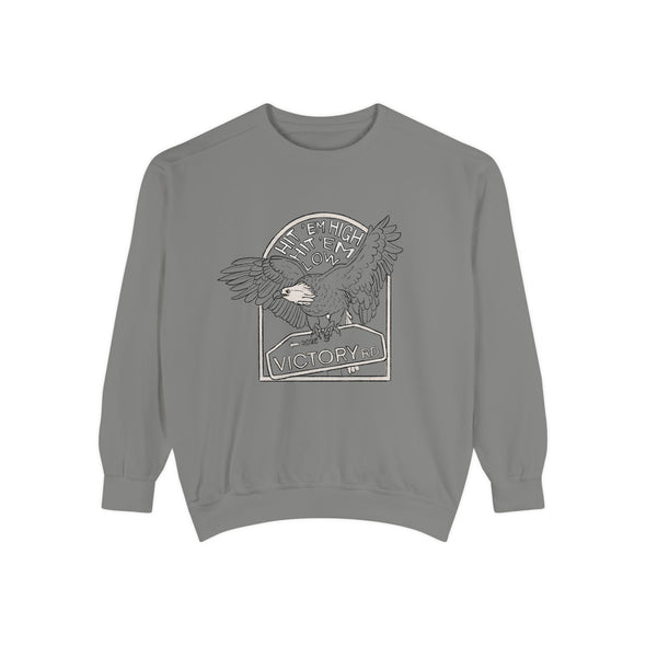 Hit 'em High Eagle Unisex Garment-Dyed Sweatshirt