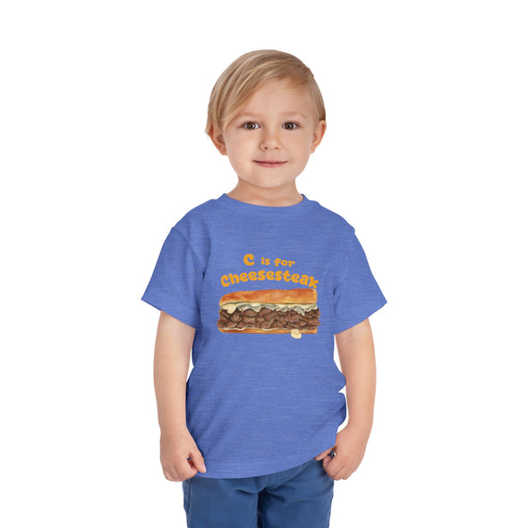Toddler C if for Cheesesteak Short Sleeve Tee