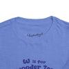 Toddler W is for Wooder Ice Short Sleeve Tee