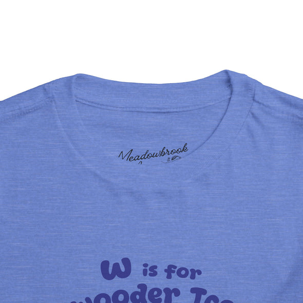Toddler W is for Wooder Ice Short Sleeve Tee