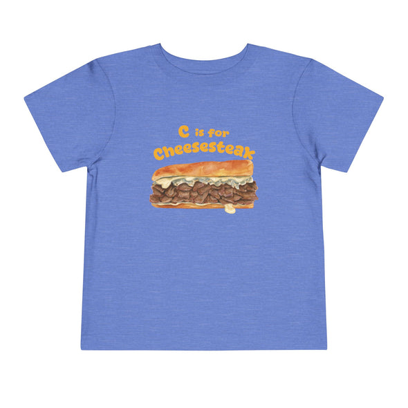 Toddler C if for Cheesesteak Short Sleeve Tee