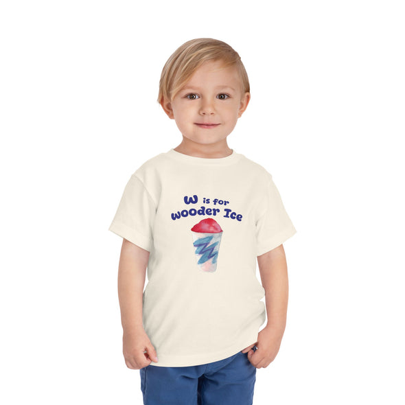 Toddler W is for Wooder Ice Short Sleeve Tee