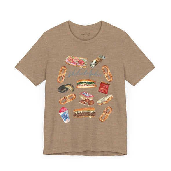 Philly Foods Unisex Jersey Short Sleeve Tee