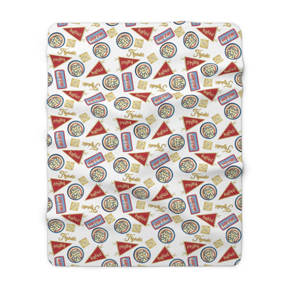 Philly Baseball Fan Sherpa Fleece Blanket