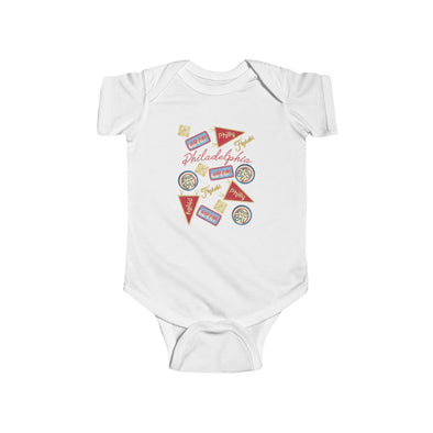 Baby Philadelphia Baseball Fan Multi Onesie