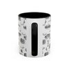 Philly Black Toile 11oz ceramic mug