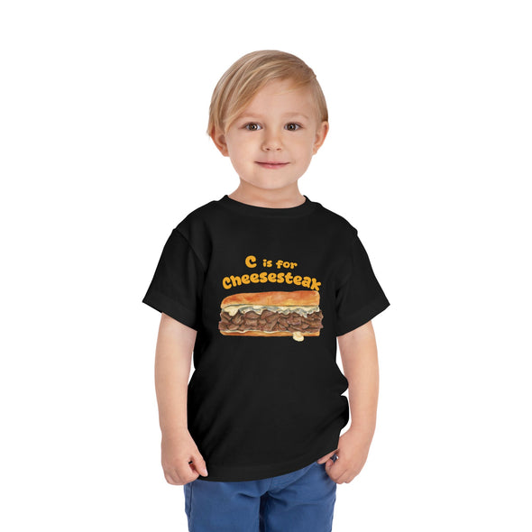 Toddler C if for Cheesesteak Short Sleeve Tee