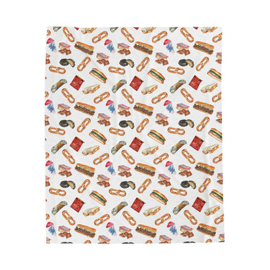 Philly Foods Velveteen Plush Blanket