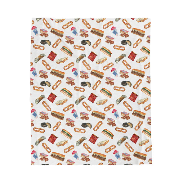 Philly Foods Velveteen Plush Blanket
