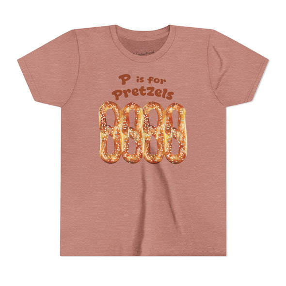 Kids P is for Pretzels Short Sleeve Tee