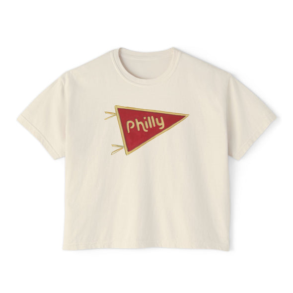 Philly Pennant Flag Women's Boxy Tee