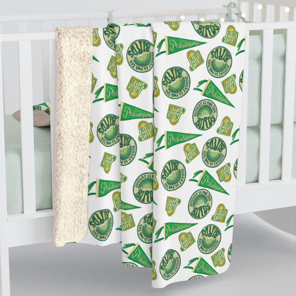 Philly Football Fan Sherpa Fleece Blanket