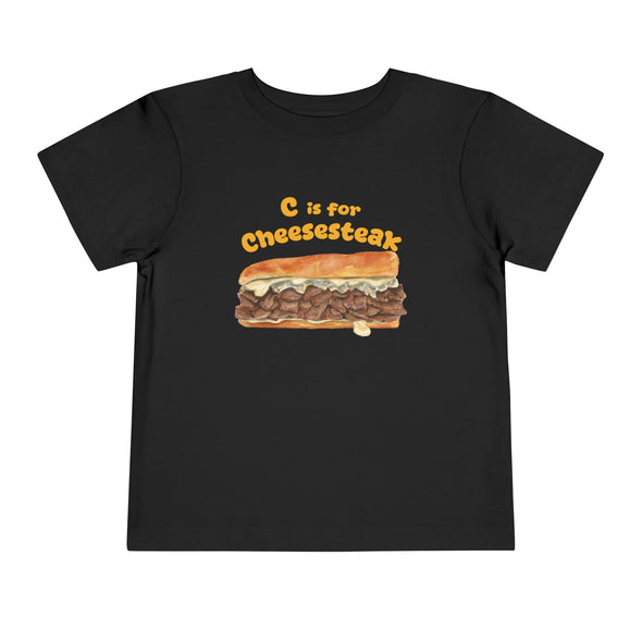 Toddler C if for Cheesesteak Short Sleeve Tee
