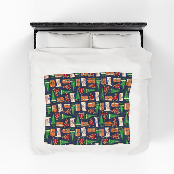 Philly Flags Velveteen Plush Blanket