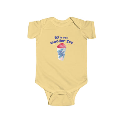 Baby W is for Wooder Ice Onesie