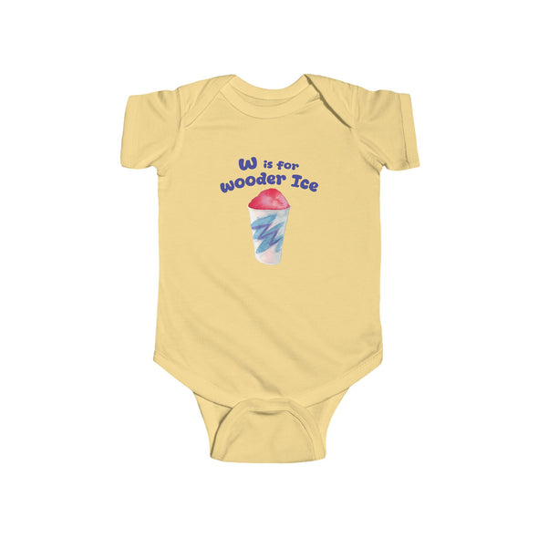 Baby W is for Wooder Ice Onesie