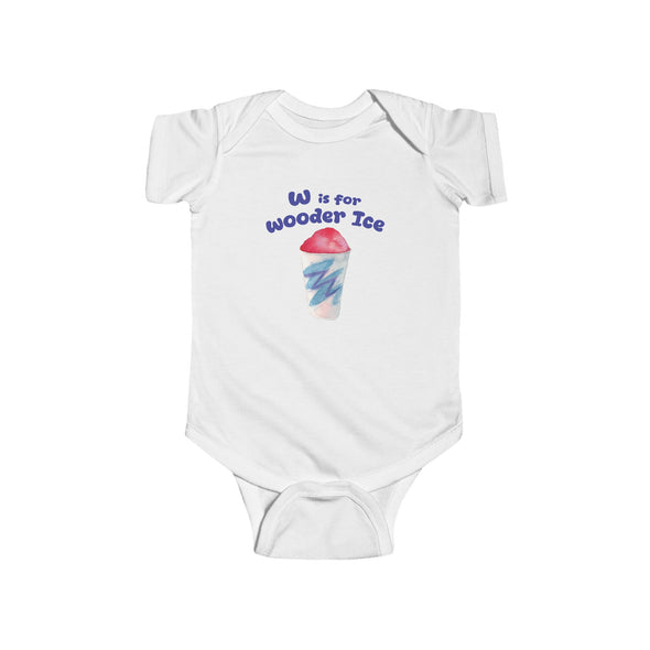 Baby W is for Wooder Ice Onesie