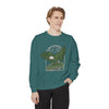 Hit 'em High Eagle Color version Unisex Garment-Dyed Sweatshirt