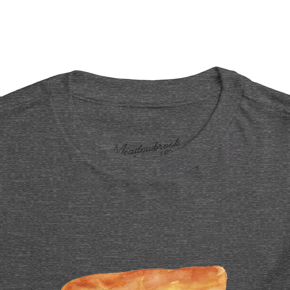 Toddler C is for Cheesesteak Scripted Short Sleeve Tee