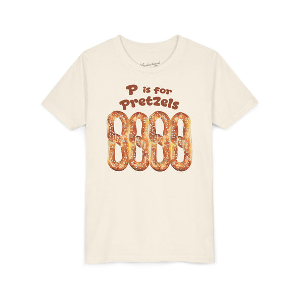 Kids P is for Pretzels Short Sleeve Tee