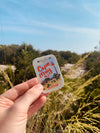 Cape May, Nj Beach Tag Vinyl Sticker