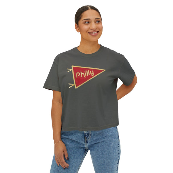 Philly Pennant Flag Women's Boxy Tee