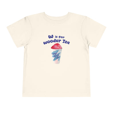Toddler W is for Wooder Ice Short Sleeve Tee