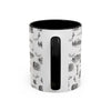 Philly Black Toile 11oz ceramic mug