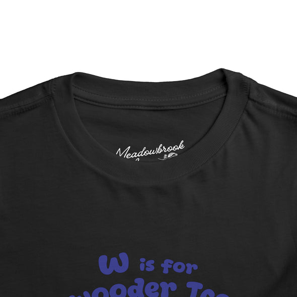 Toddler W is for Wooder Ice Short Sleeve Tee
