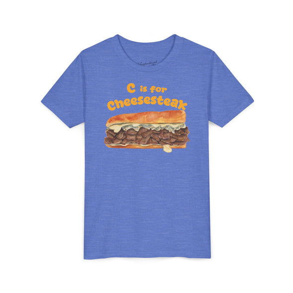 Kids C is for Cheesesteak Short Sleeve Tee