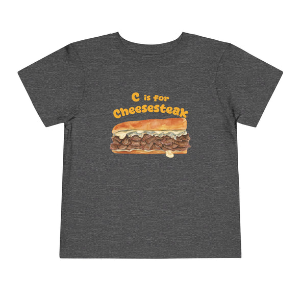 Toddler C if for Cheesesteak Short Sleeve Tee
