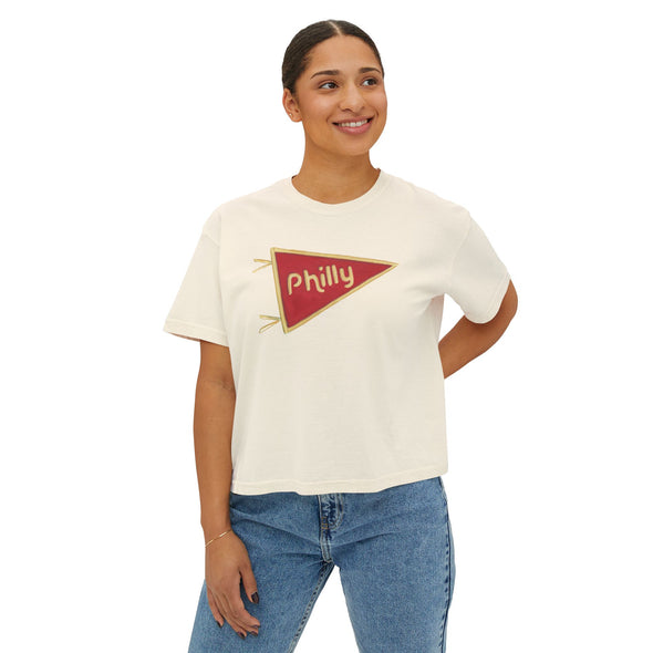 Philly Pennant Flag Women's Boxy Tee