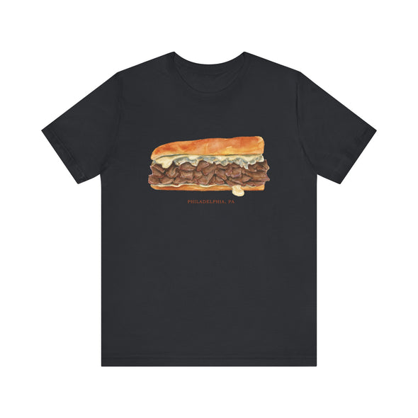 Philly Cheesesteak Unisex Jersey Short Sleeve Tee