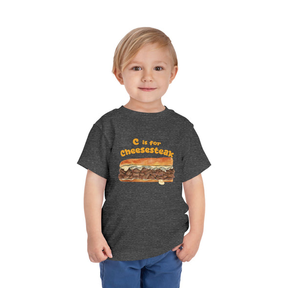 Toddler C if for Cheesesteak Short Sleeve Tee