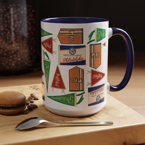 Philly Flags 11oz ceramic mug