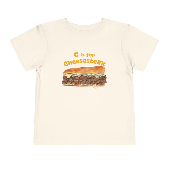 Toddler C if for Cheesesteak Short Sleeve Tee