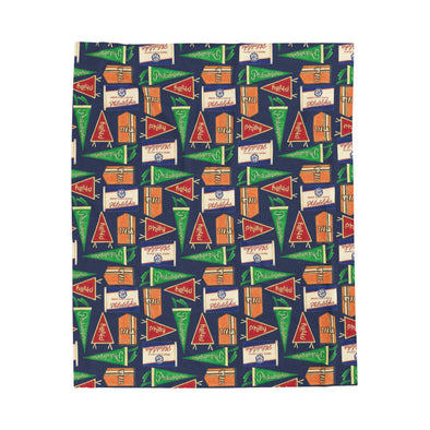 Philly Flags Velveteen Plush Blanket