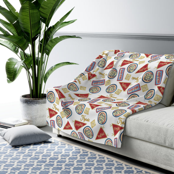 Philly Baseball Fan Sherpa Fleece Blanket