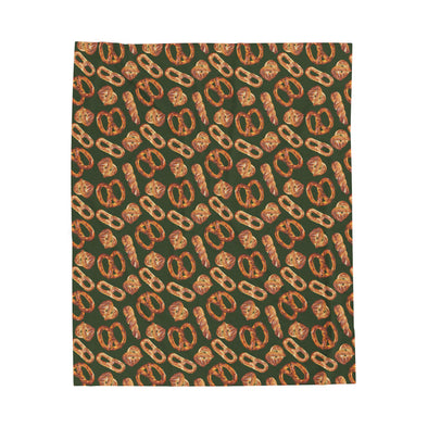 Philly Mixed Pretzels Velveteen Plush Blanket