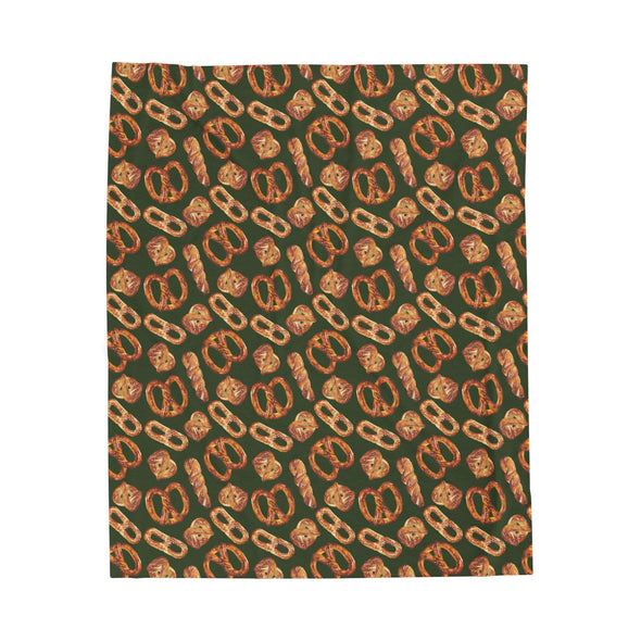 Philly Mixed Pretzels Velveteen Plush Blanket