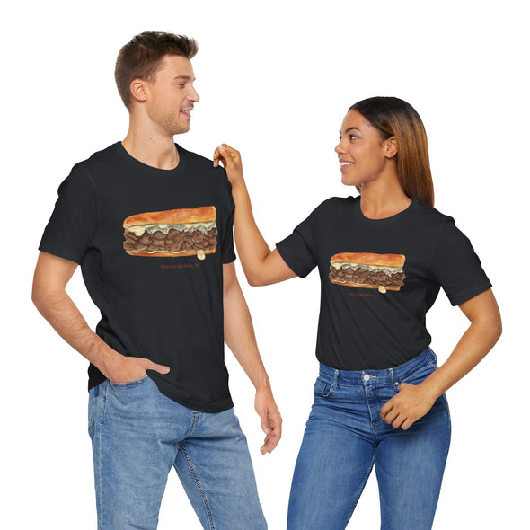 Philly Cheesesteak Unisex Jersey Short Sleeve Tee