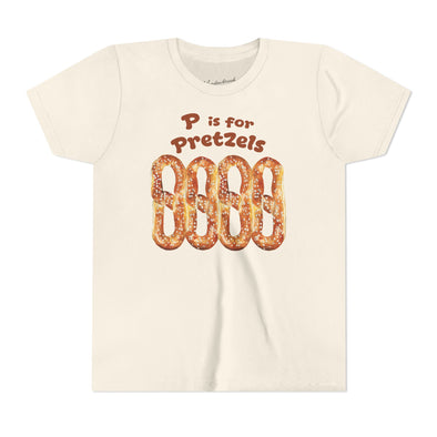 Kids P is for Pretzels Short Sleeve Tee