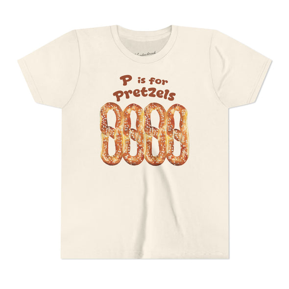 Kids P is for Pretzels Short Sleeve Tee