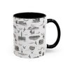 Philly Black Toile 11oz ceramic mug