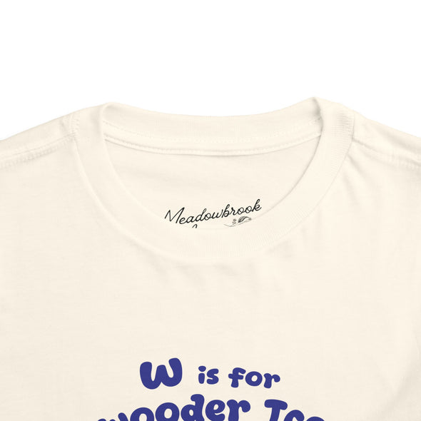 Toddler W is for Wooder Ice Short Sleeve Tee